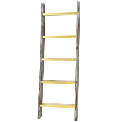 Wall Leaning 4.5 ft Blanket Ladder