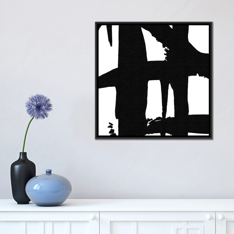«Crossing Paths I», reproduction d'impression sur toile tendue, H 37 po x l 37 po x P 1,5 po, Toile avec cadre noir