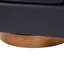 Chaise pivotante demi-tonneau en similicuir bleu Midnight