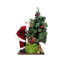 Figurine de père Noël avec arbre 30 lumières à DEL vert et rouge à piles 30 po