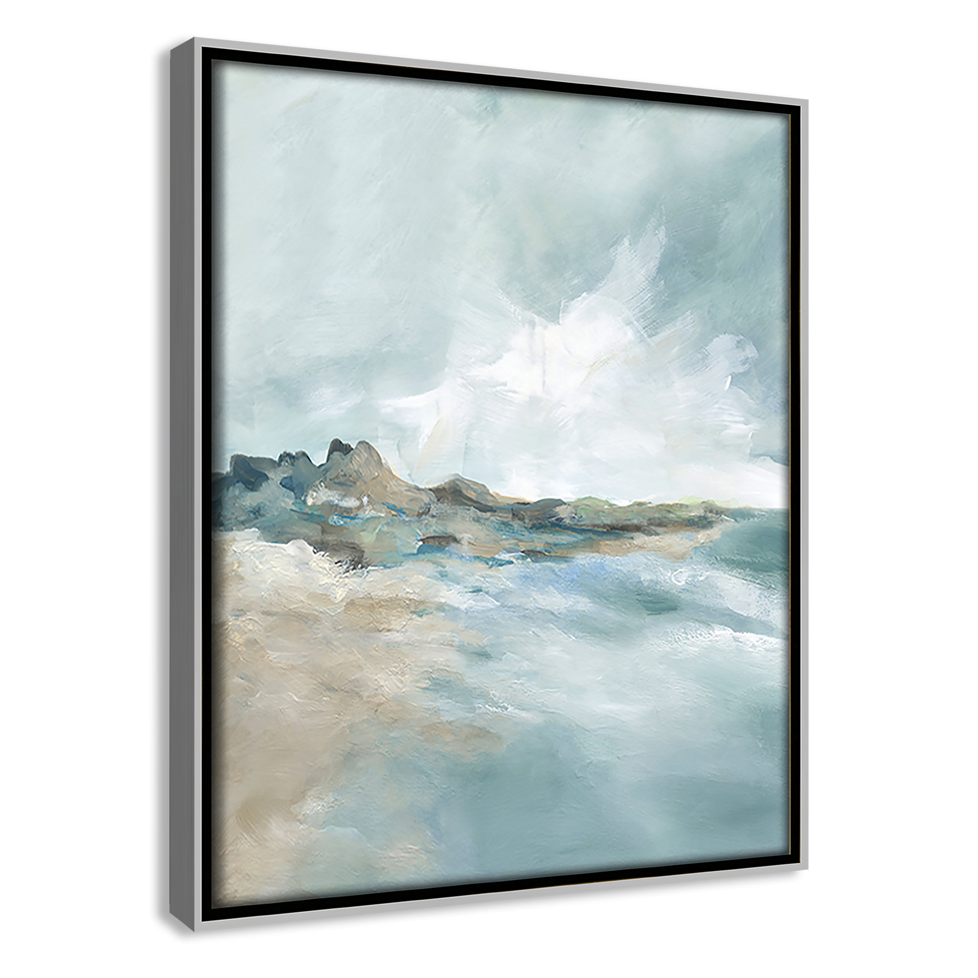 Sandpoint Print by Carol Robinson, 11.5" H x 9.5" W, Silver