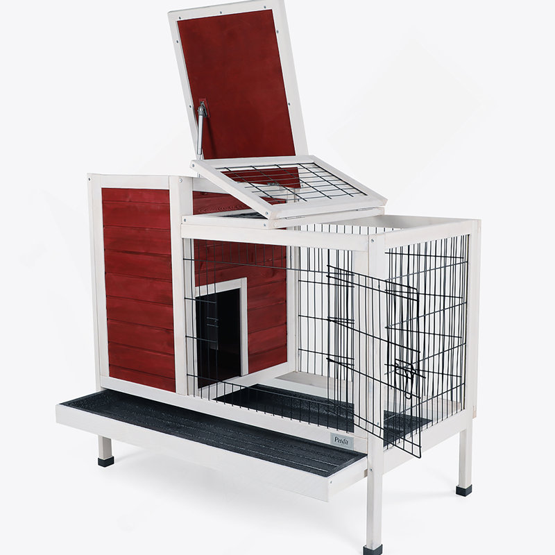 Cage à lapin polyvalente avec des caractéristiques avancées pour le confort et la commodité des petits animaux de compagnie