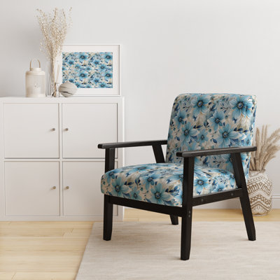 Motif floral bleu côtier Harmony