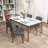 Bairoil 59" Eucalyptus Solid Wood Dining Table-2115503322