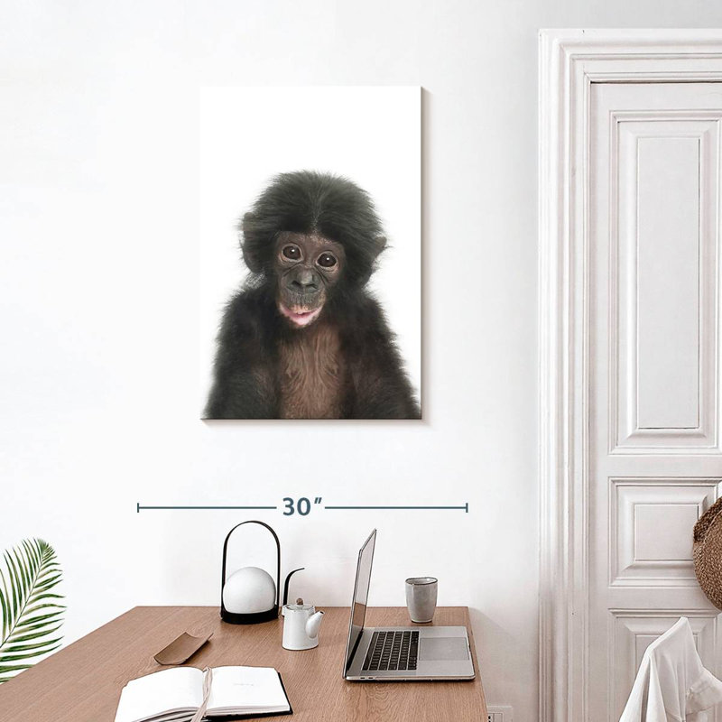 Bébé singe Brampt, H 30 po x l 20 po