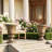 ​20" Urn Planters Weatherproof Polypropylene Outdoor Planters Pre-Drilled Drainage 14.5" Width Grecian Style​​-1298329191