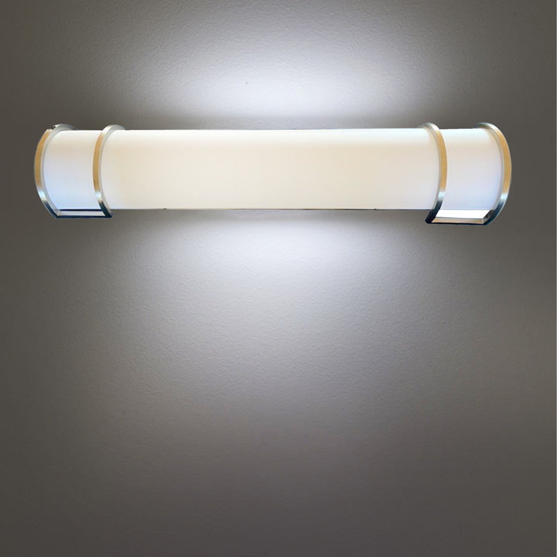 Éclairage pour salle de bain à 1 lumière DEL en nickel brossé Honfleur à intensité variable