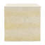 Table d'appoint carrée MGO beige pâle, aspect travertin texturé, préassemblée, capacité de charge de 36 kg, table d'appoint multifonctionnelle cubique pour intérieur et extérieur, tabouret