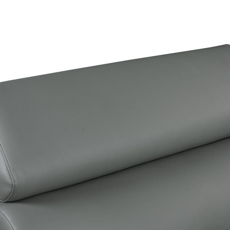 Causeuse en cuir, Gris