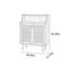Armoire de rangement pour chaussures Simple Grid Door-1156381813