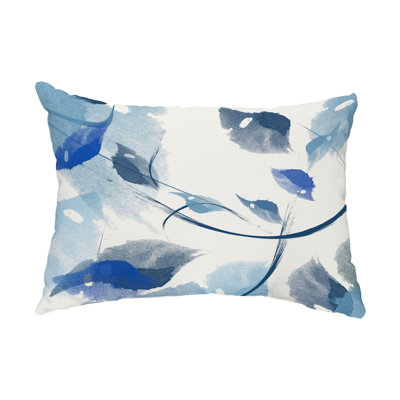 Floral Outdoor Reversible Throw Pillow