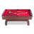 RACK Draco 7-Foot Tournament Billiard/Pool Table, Red Felt with Brown Body