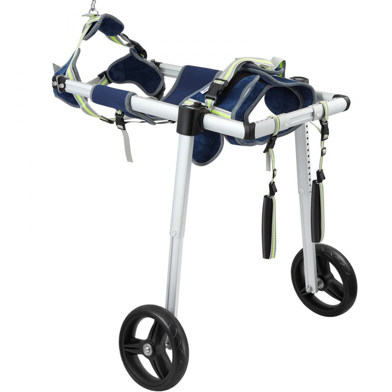 Fauteuil roulant 2 roues pour chien avec pattes arrière, fauteuil roulant pour animal de compagnie