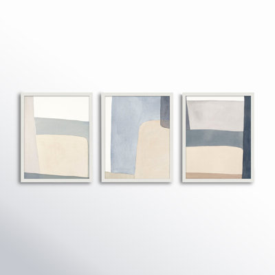 Grey Hue Set Of 3 Print by Julia Balfour
