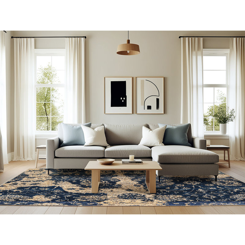 Abstract Indoor Rug, Rectangle 6' x 9'