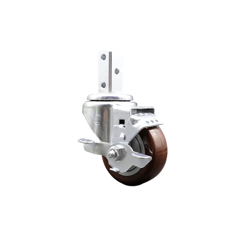 Polyurethane Casters, Maroon