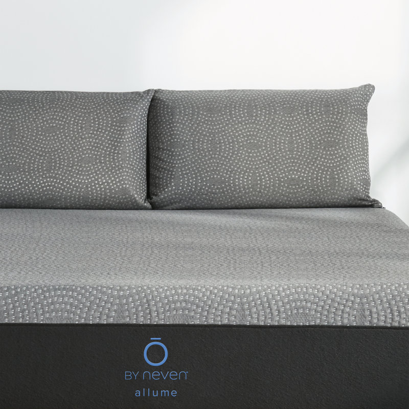 O by Neven Allume 12'' Plush Charcoal Infused Gel Memory Foam Mattress, Queen