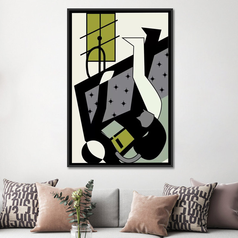 « books & chats », impression sur toile tendue, H 26 po x l 18 po x P 1,5 po, Toile avec cadre noir, Pas de tapis