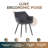 Haglund Leather Dining Chair with Powder-Coated Iron Legs Accent Side Chair Foam Padded Seat Versatile Kitchen Chair for Modern Home and Kitchen-123386570-68459893