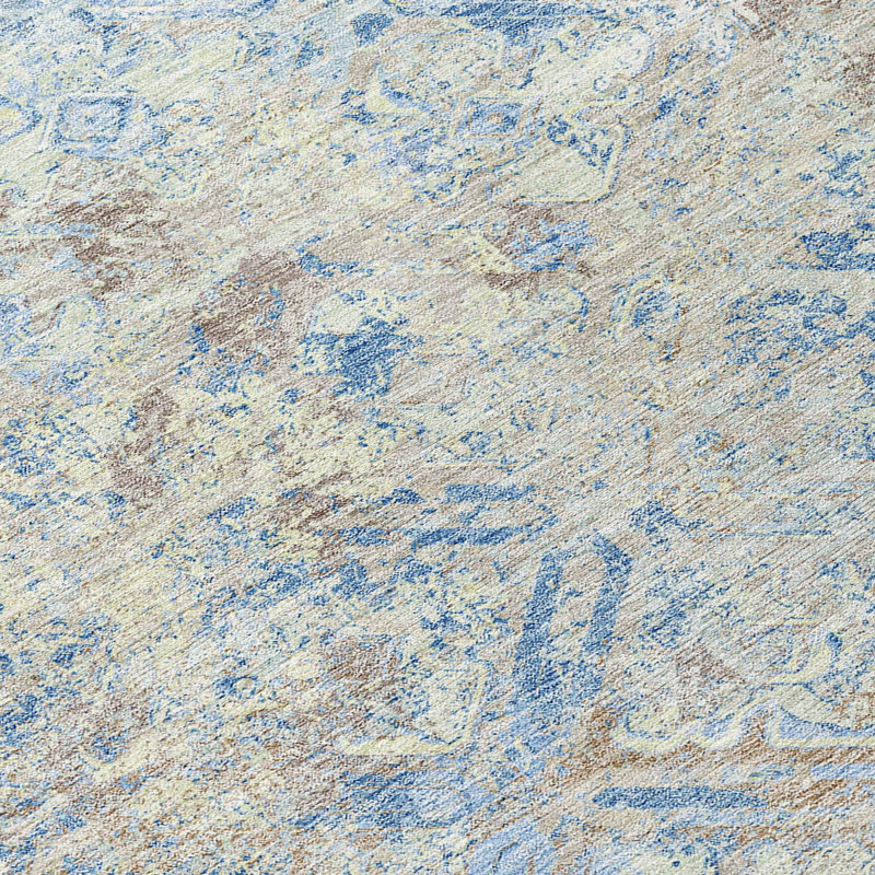  Mahaney Indoor/Outdoor Area Rug with Non-Slip Backing, Runner 2'3" x 7'6"