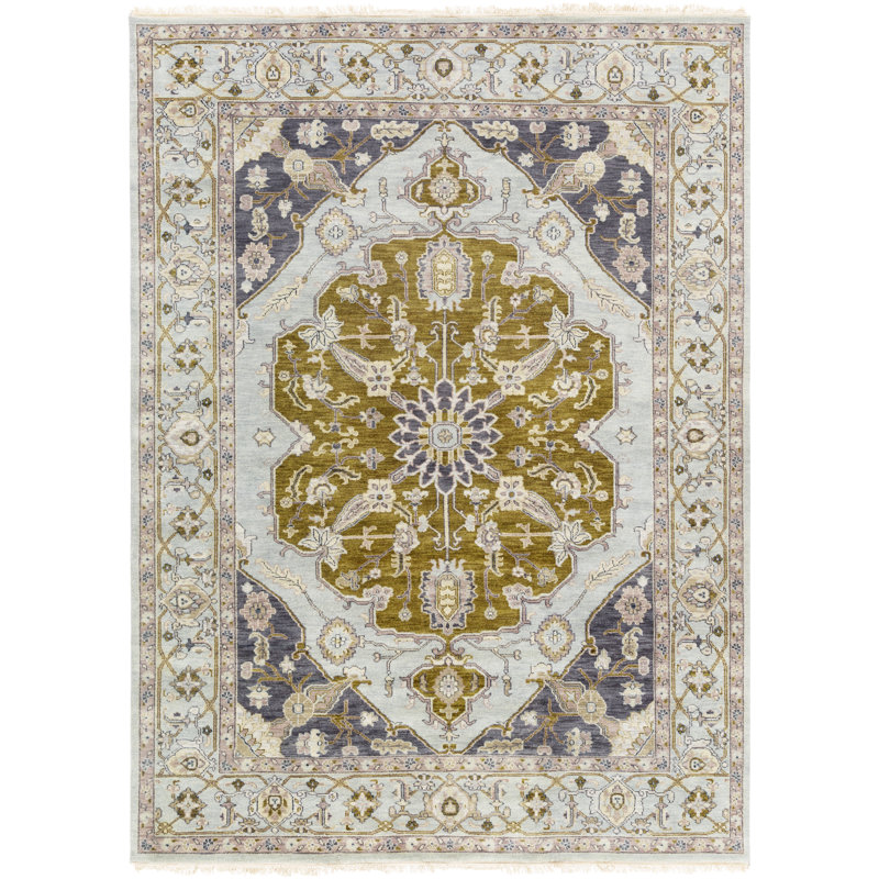 Zeus Handmade Wool Oriental Area Rug, Rectangle 8' x 11'