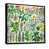 Toile avec cadre flottant noir