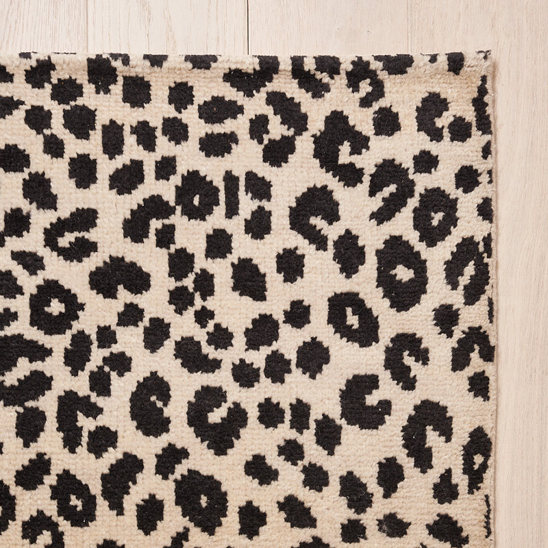 Iconic Leopard Hand-Knotted Rug, Rectangle 9' x 12'