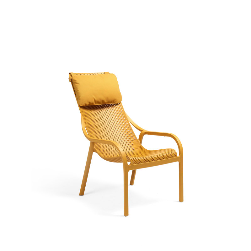 Net Outdoor Lounge Chair, Mustard