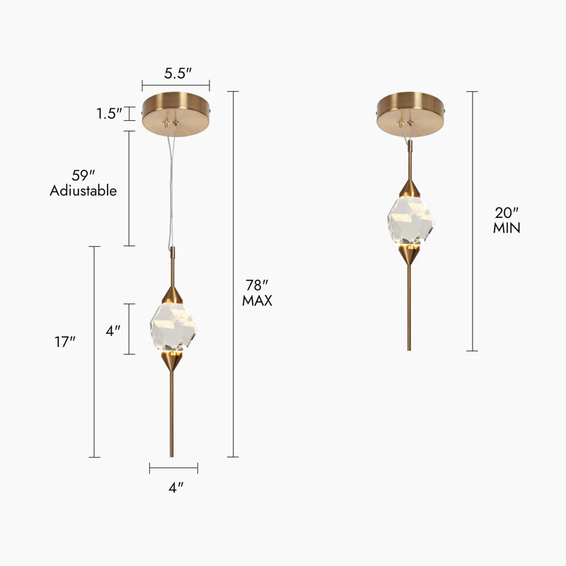 Kaleyll 1 - Light LED Pendant
