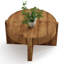 Solid Wood Pedestal Coffee Table
