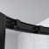 Monaco 36'' W 75'' H Framed Round Shower Kit in Black with Walls and Base