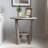 Cabrero Farmhouse Rustic Round End Table with Shelf-1613687829-1613687830