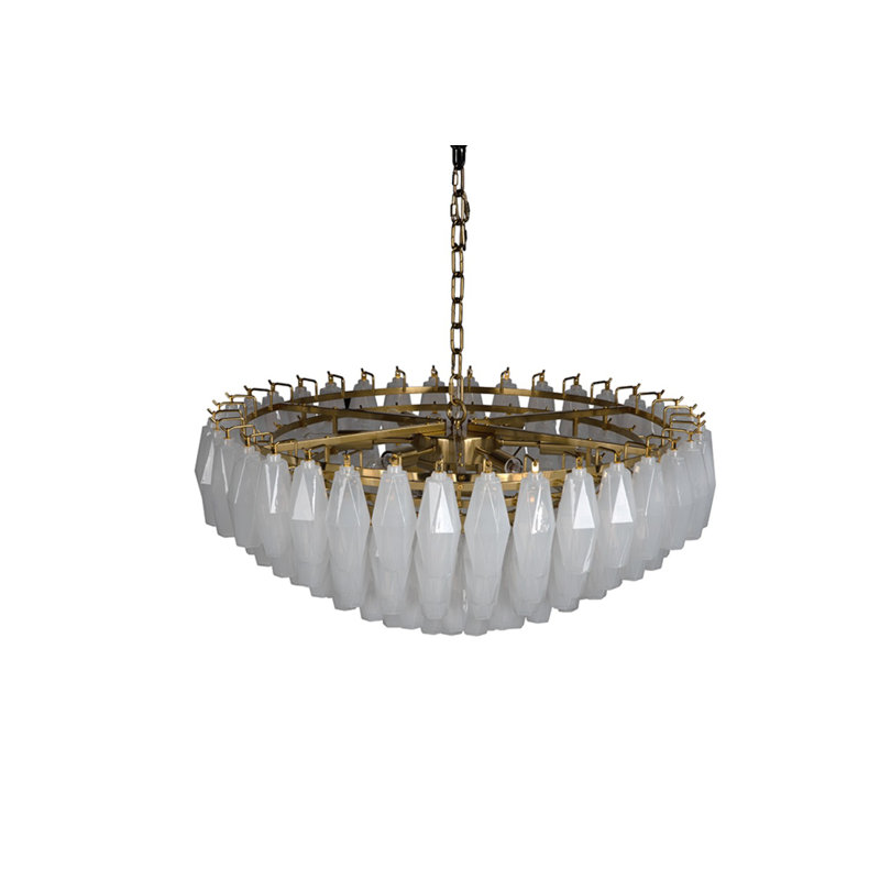 Ludmilla Chandelier, 9 Lights, 4 Tiers, 14" H x 31" W x 31" D