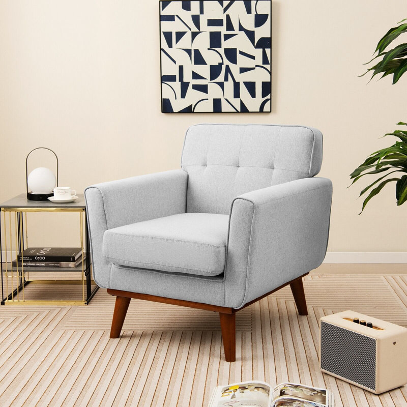 Huntingtown Upholstered Armchair, Grey