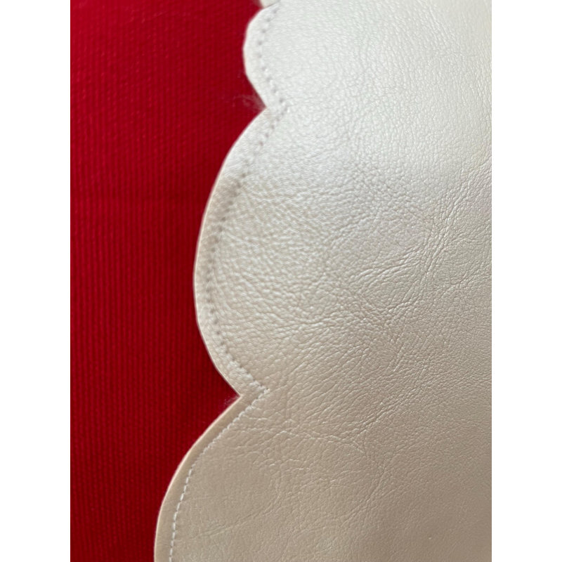 Housse de coussin rouge bonhomme de neige, H 21 po x l 21 po
