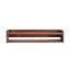 Ensemble de deux tablettes flottantes murales en bois brun
