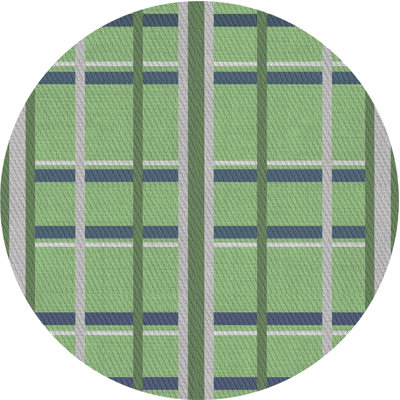 Tapis décoratif bleu marine Reitz