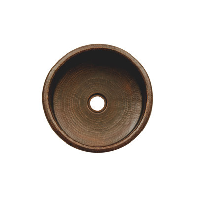 Lavabo vasque de bar rond 15 po avec drain de 2 po