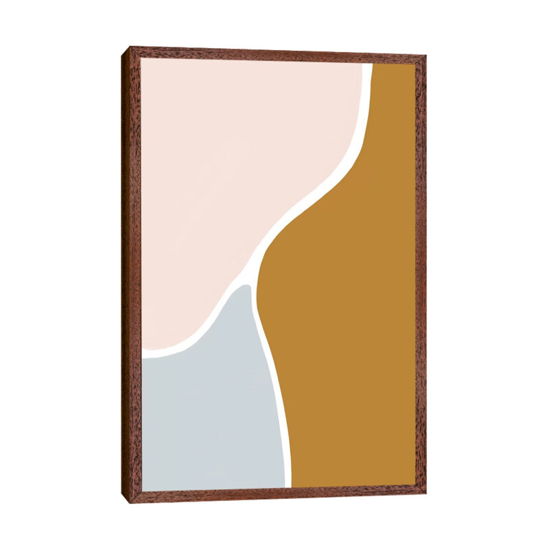 Jewel Abstract II by Leah Straatsma - Print on Canvas, 66.04cm H x 45.72cm W x 3.81cm D, Classic Brown Wood Floater Framed