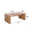 Table de centre rectangulaire de 48,2 po pour le salon - Cette élégante table basse rectangulaire allie charme rustique et design moderne, parfaite pour la maison de campagne, industrielle et minimaliste.