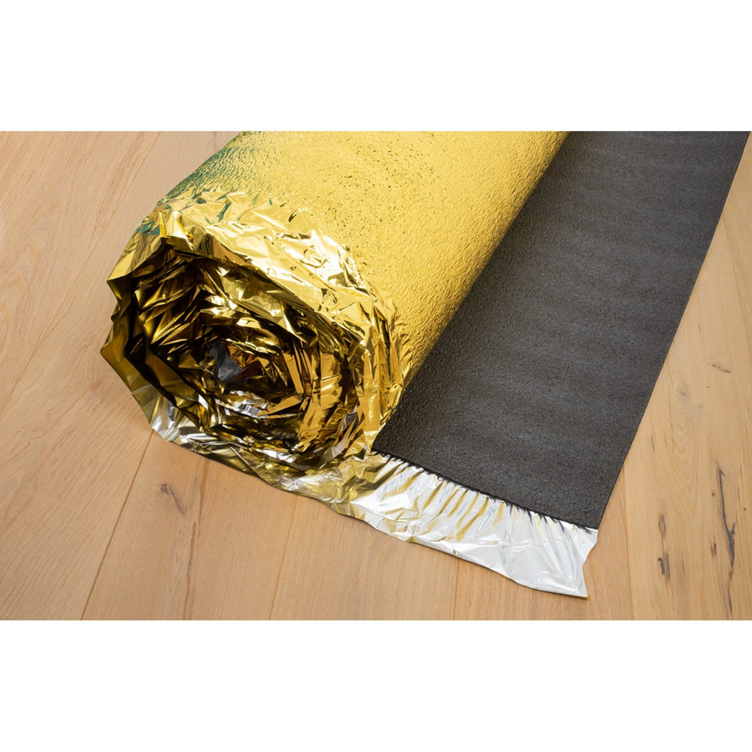 5mm Gold Laminate Underlay Foil Damp Proof Membrane Moisture Barrier Underlayment Cover