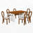 7 - Piece Dining Table Set,dinning table set-1139346088