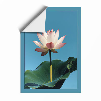 Lotus in Bloom Botanical - Framed Print