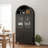 Fluted Tall Arched Pantry Cabinet with Adjustable Shelves-1214607930