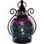  Lanternes marocaines décoratives d'intérieur changeantes, lanternes d'Halloween suspendues décoratives pour la maison, décoration gothique, sphère en verre au mercure, 2 modes de minuterie 10,5 pouces