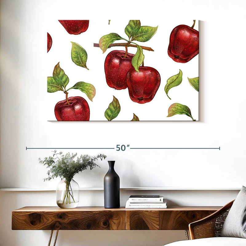Yarlin Luscious Apples, 26" H x 39" W