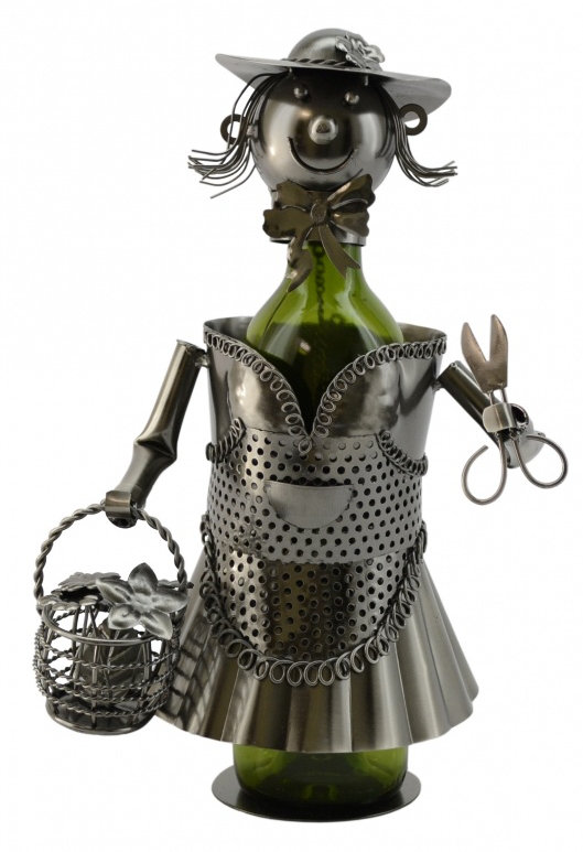 Tabletop Wine Bottle Rack in Silver