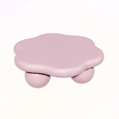 35" Pink Cloud Shaped Coffee Table