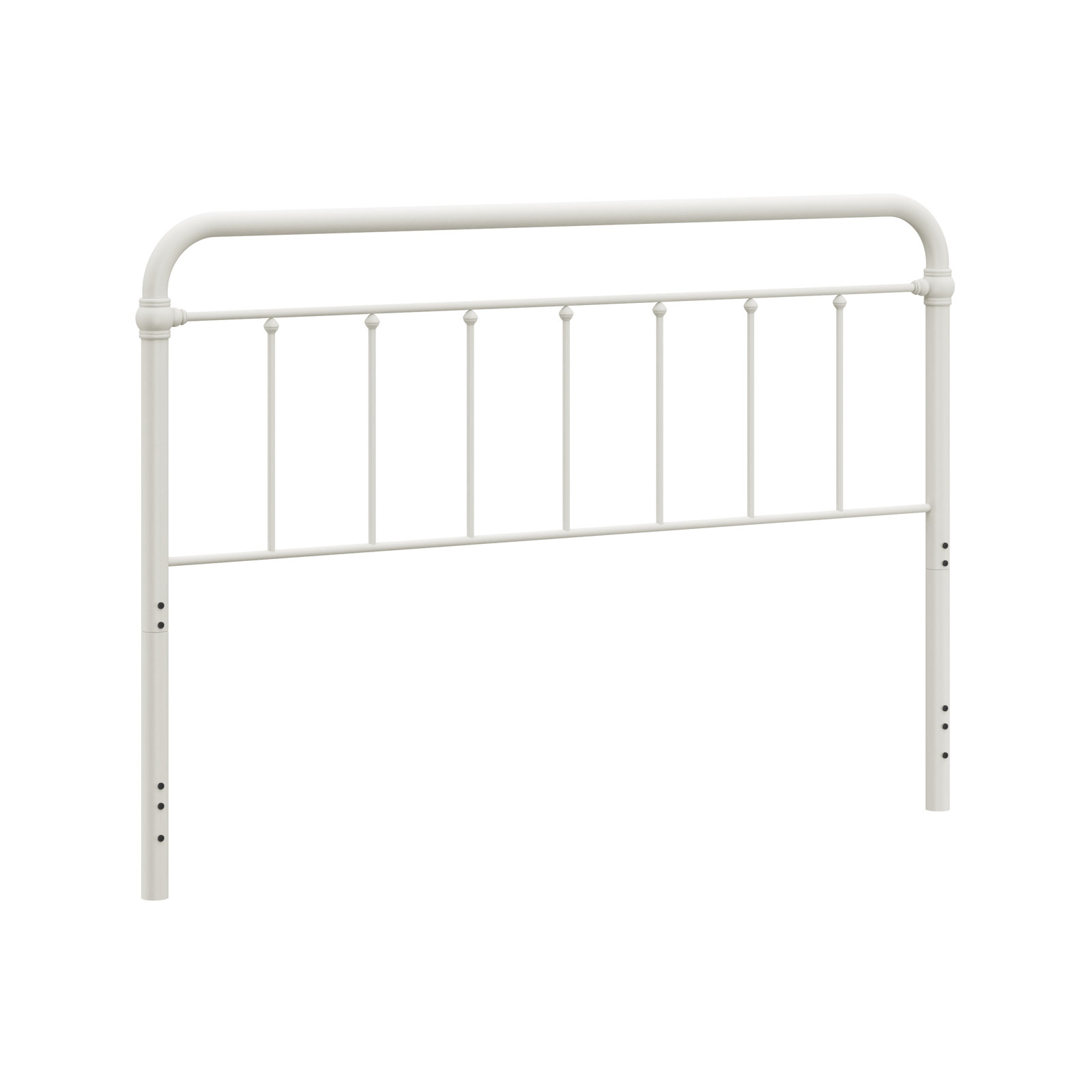 Shumacker Steel Slat Headboard, King, White