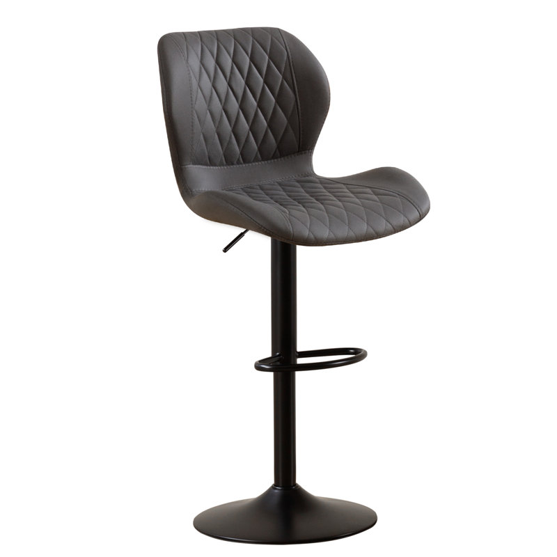 Tyrel Swivel Adjustable Height Bar Stool, beige
